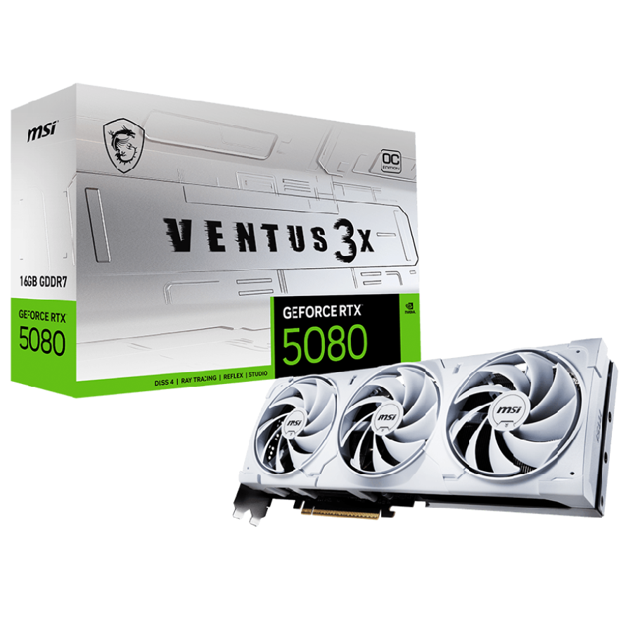 GPU RTX 5080 16GB OC MSI VENTUS X3 WHITE